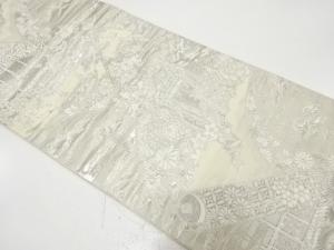 プラチナ箔　大原御幸織り出し　袋帯
